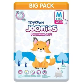 Подгузники-трусики JOONIES Premium Soft, M (6-11 кг), 68 шт