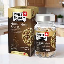 Витамины в капсулах SWISS ENERGY HAIR NAIL & SKIN, 30 капсул