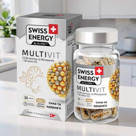Витамины в капсулах SWISS ENERGY MULTIVIT, 30 капсул