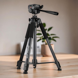 Tripod AccExpert D-700K, Photography Professional Aluminum 171cm, Black