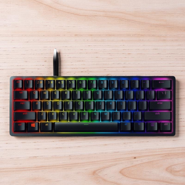 Tastatura Razer Huntsman Mini 60% Clicky, Purple, Switch US Layout