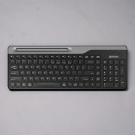 Tastatura A4Tech FBK25, Multimedia, Smartphone Cradle, up to 4 Devices, BT/2.4Ghz, Black
