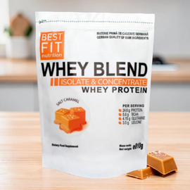 Протеин BEST FIT Whey Bland соленая карамель, 810 г