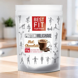 Concentrat proteic din lapte BEST FIT Milkshake Hot Chocolate, 480 g