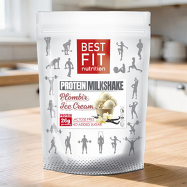 Concentrat proteic din lapte BEST FIT Milkshake Plombir Ice Cream, 480 g