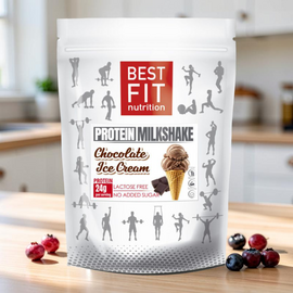 Concentrat proteic din lapte BEST FIT Milkshake  Chocolate Ice Cream, 480 g