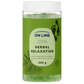 Sare pentru calcaie ON LINE VEGAN Herbal Relaxation, 800 g