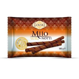 Вафельные рулетики Golski MIIO NOTTI, С начинкой из какао, 180 гр