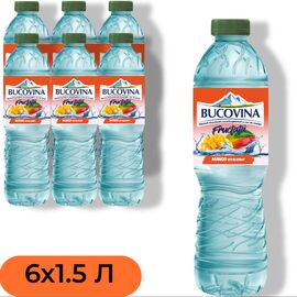 Set de apa BUCOVINA, Aromatizata, Mango, 1.5 L, 6 buc