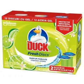 Гелевый диск для унитаза DUCK Запаска Лайм 36 мл