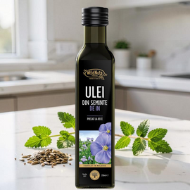 Ulei din seminte de in WILDNUTS, presat la rece, 250 ml