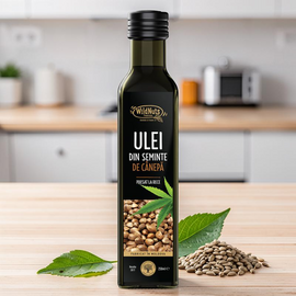 Ulei din seminte de canepa WILDNUTS, presat la rece, 250 ml