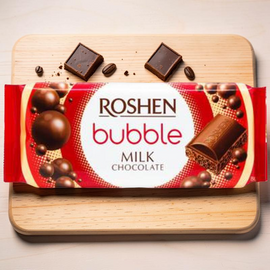 Шоколад ROSHEN, пористый, молочный, 80 г
