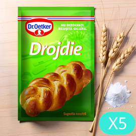 Сухие дрожжи DR.OETKER, 7г, Набор 5 шт