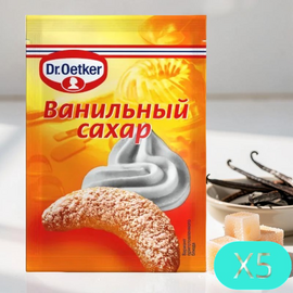 Zahăr vanilat DR.OETKER, 8g, Set 5 buc