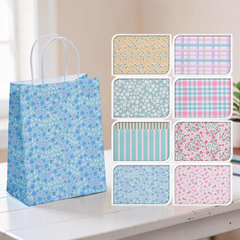 Punga pentru cadou "Grafica si flori", 25х12х33 см