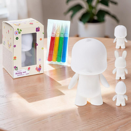 Set creativ "Coloreaza figurina", (Jucarie + 4 markere)