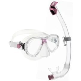 Set CRESSI-SUB masca + tub MAREA JUNIOR + SEAL DRY JUNIOR COMBO clear/pink