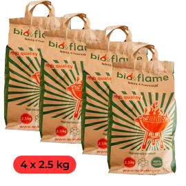 Set BIO&FLAME Carbune din lemn, 2.5 kg, 4 buc