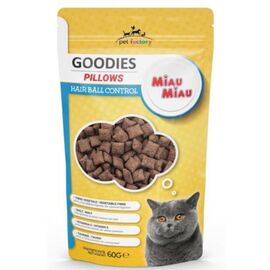 Лакомства для кошек MIAU MIAU Pillow Hairball, 60 г