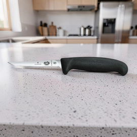 Нож VICTORINOX Fibrox, poultry, 9cm, strainght, small handle, black, 5.5903.09