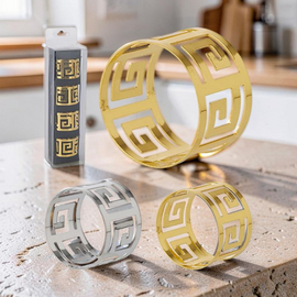 Set inele pentru servetele de servit "Roma", 4.5x3 cm, 4 buc