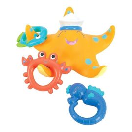 Игрушка для купания NUBY ID6270 "Морская звезда с 3 кольцами"