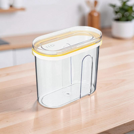 Container Phibo, pentru produse vrac, cu capac glisor, galben, 0.75 l