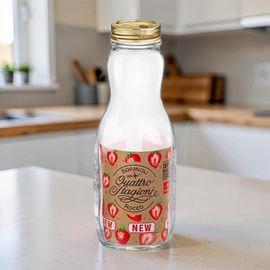 Бутылка для хранения, консервации Q.S, 1l, с крышкой
