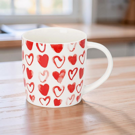 Cana "Inimioare", ceramica, 325 ml