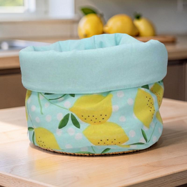 Cos textil pentru piine Tognana Panarea Lemon, D20X19 cm