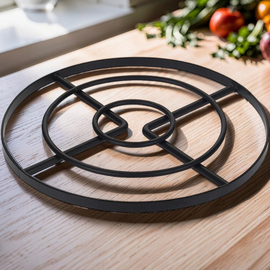 Suport pentru vase fierbinți EH, D23 cm, metal, negru