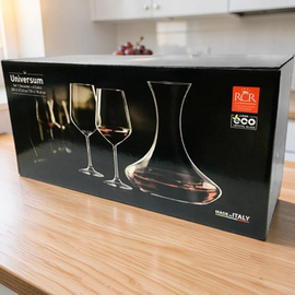 Set Universum: Decanter 2 L si 6 pahare 550 ml, Pentru vin