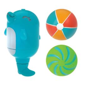 Set de jucării pentru baie NUBY NV08012 "Dolphin Soaker", De la 10 luni