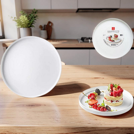 Farfurie de desert Grangusto, 21 cm, albă, sticlă ceramică