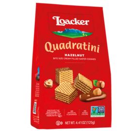 Вафли LOACKER Quadratini Napolitaner, 125 гр