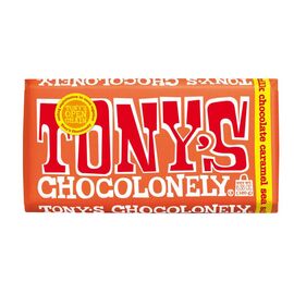 Шоколад TONY’S,молочный, карамель и морская соль, 180 г