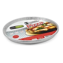 Формы GioStyle, Для пиццы, Алюминиевые, 100 микрон, D31.5X2 см, 3 шт