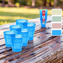 Set de pahare Tontarelli Mamy, 350 ml, Plastic, 6 buc