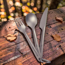 Набор столовых приборов Lifeventure Titanium Knife Fork Spoon