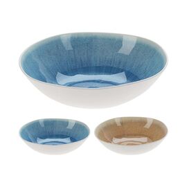 Салатница EH Reactiv Glaze, 30 см, Белая снаружи, Меламин