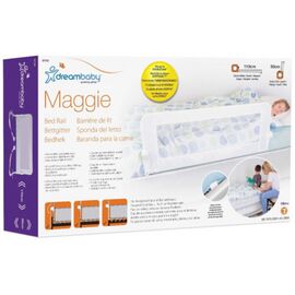 Bariera de protectie pentru pat Dreambaby G7742, universal, Maggie, 110 x 50 cm, alb