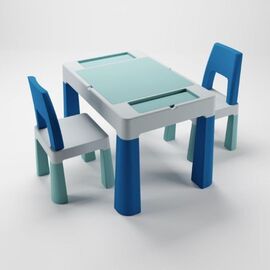 Masuta si 2 scaune TEGA BABY TI-011-173 "Teggi Multifun" turcoaz/albastru/gri