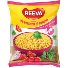 Fidea instant REEVA, cu branza si bacon, 60 g