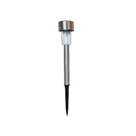 Felinar pe baterie solara "Cui", H32 cm, D4.6 cm, inox