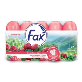 Крем-мыло FAX Strawberry and Cream, Экопак, 5 x 70