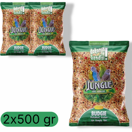 Набор корма JUNGLE, Полнорационный, Для волнистых попугаев, 500 гр, 2 шт