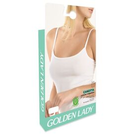 Top GOLDEN LADY Cotone, Bianco-4L