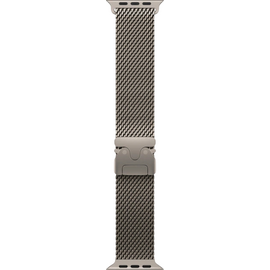 Curea Apple 49mm, Natural Titanium Milanese Loop, Medium