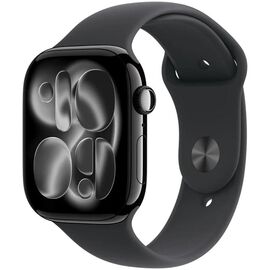 Ceas inteligent APPLE Watch Series 11, GPS, 46mm, Jet Black, Aluminium Black Sport Band, M/L, Model A3333